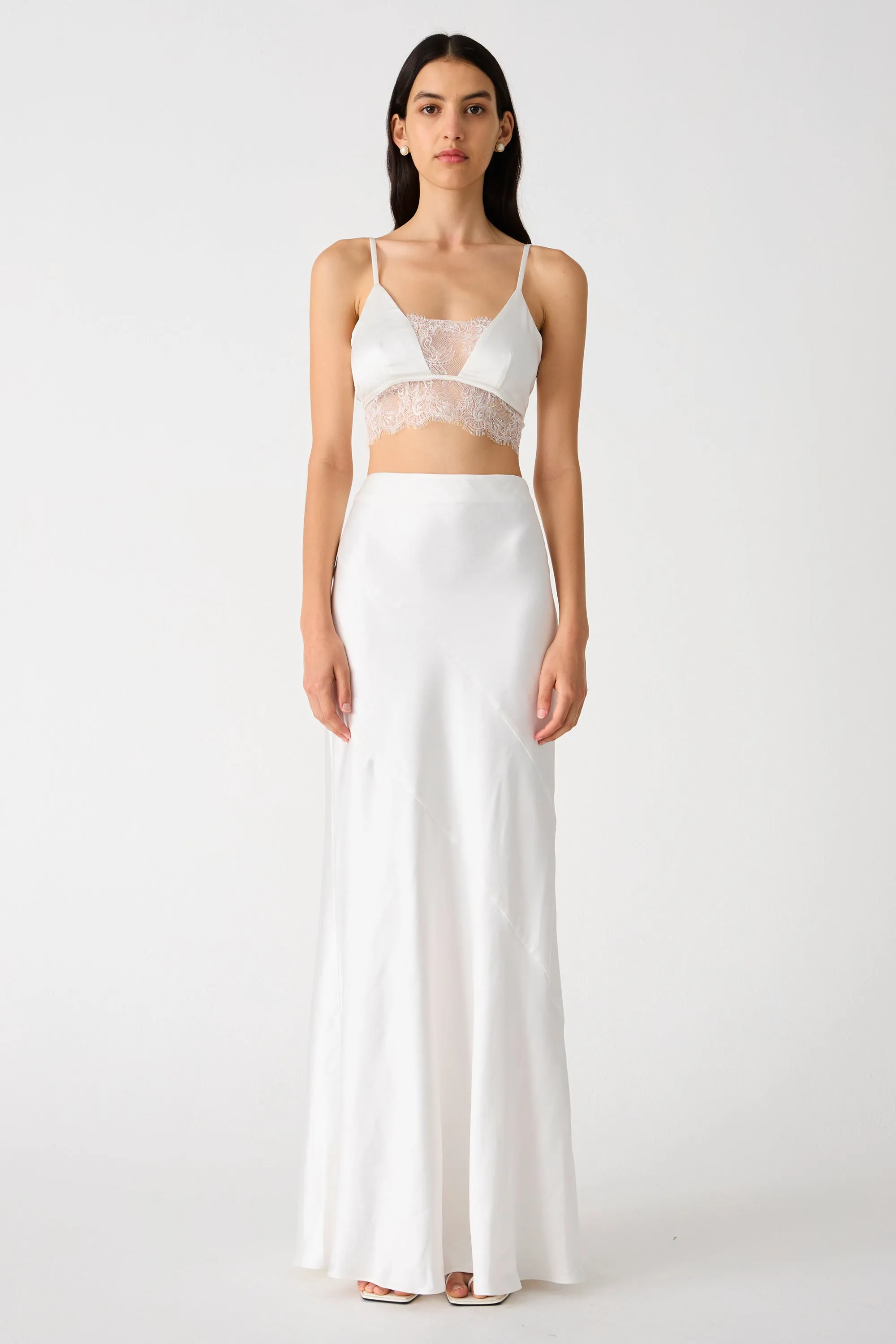 REGINA SATIN SKIRT