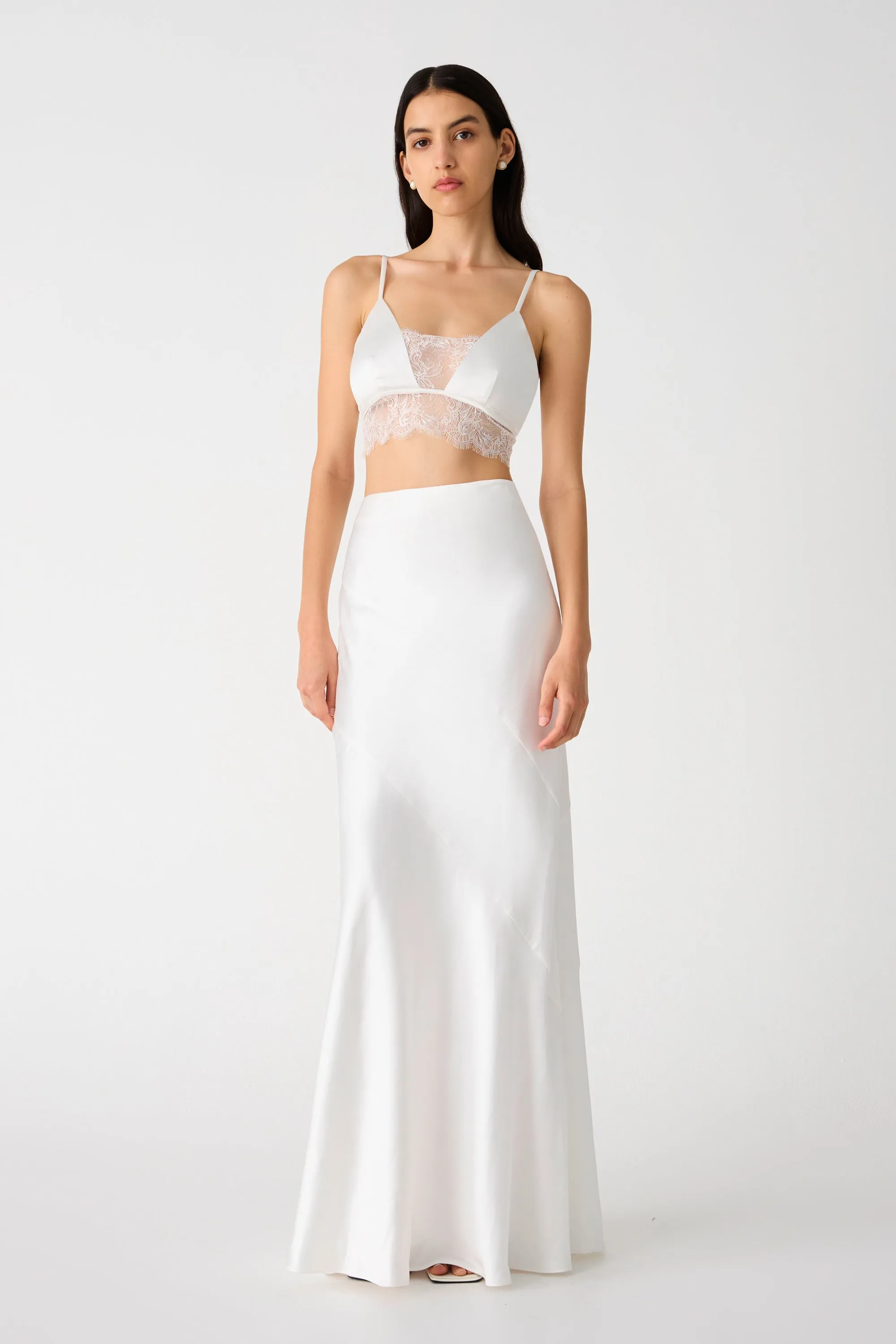 REGINA SATIN SKIRT