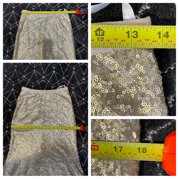 Revelry gold sequin maxi skirt