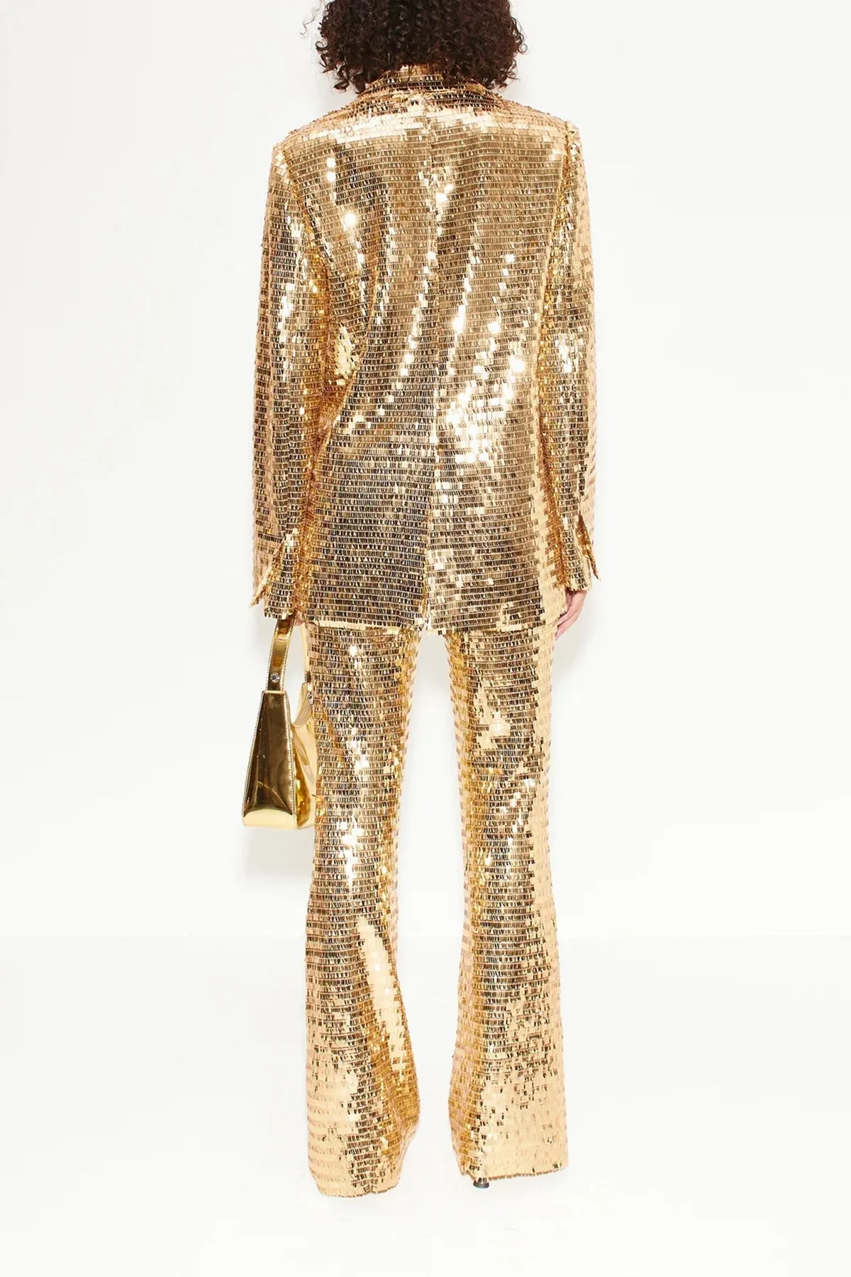 Robo Sequin Pant in Star Gold