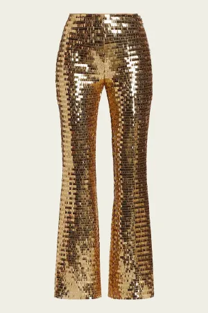 Robo Sequin Pant in Star Gold