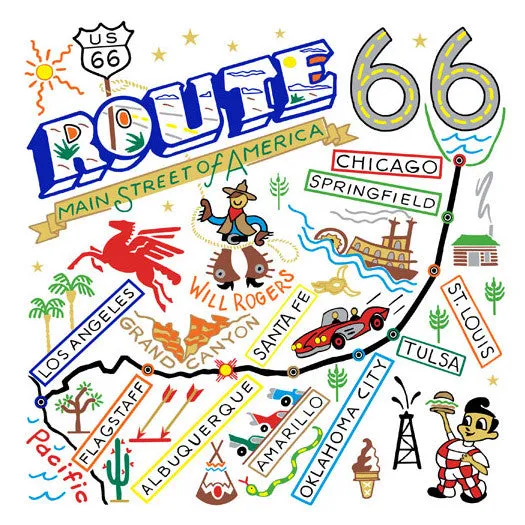 Route 66 Dish Towel