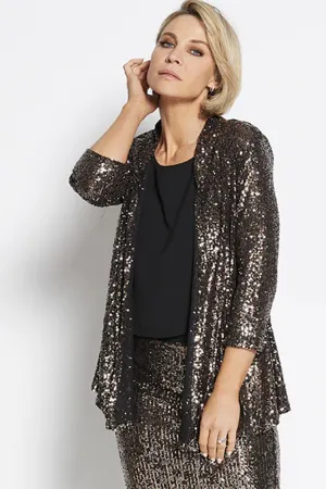 Sally Sequin Jacket - Bronze - PH38