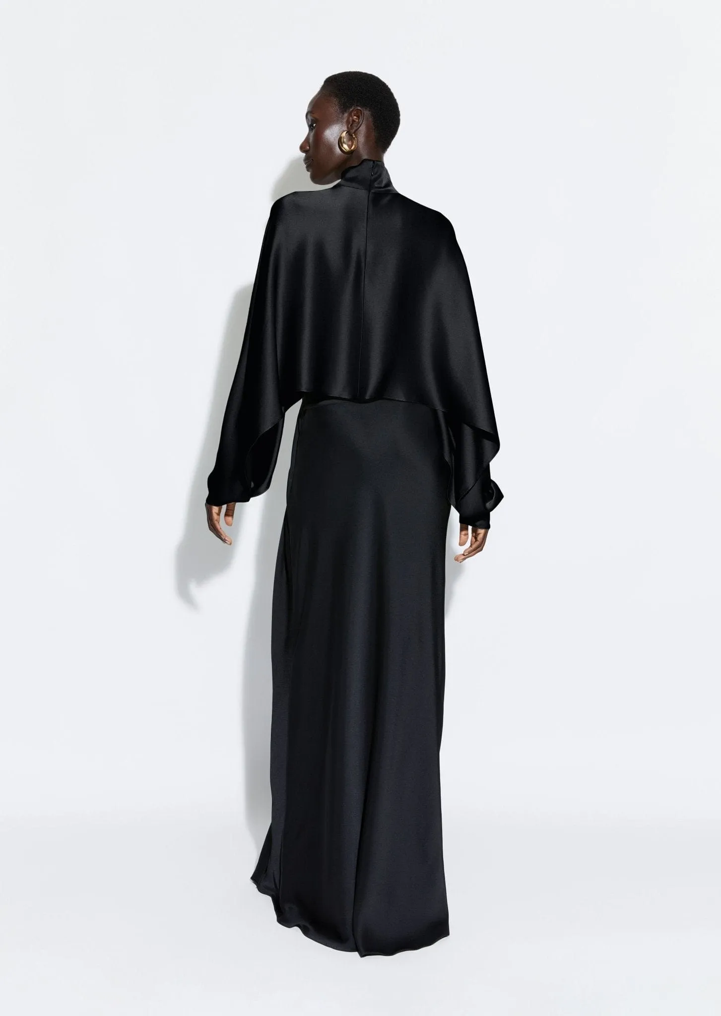 Satin Asymmetric Skirt