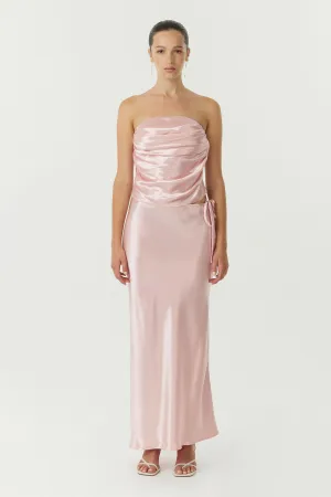 SATIN BIAS TIE SIDE SKIRT | FAIRY FLOSS