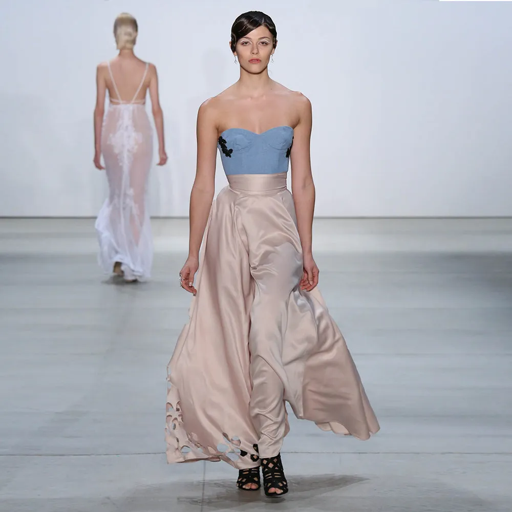 Satin Cutout Skirt