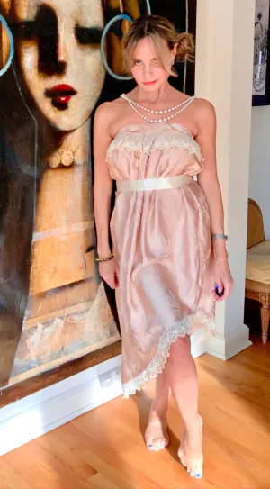 Satin Lace Skirt - 20s - 20W
