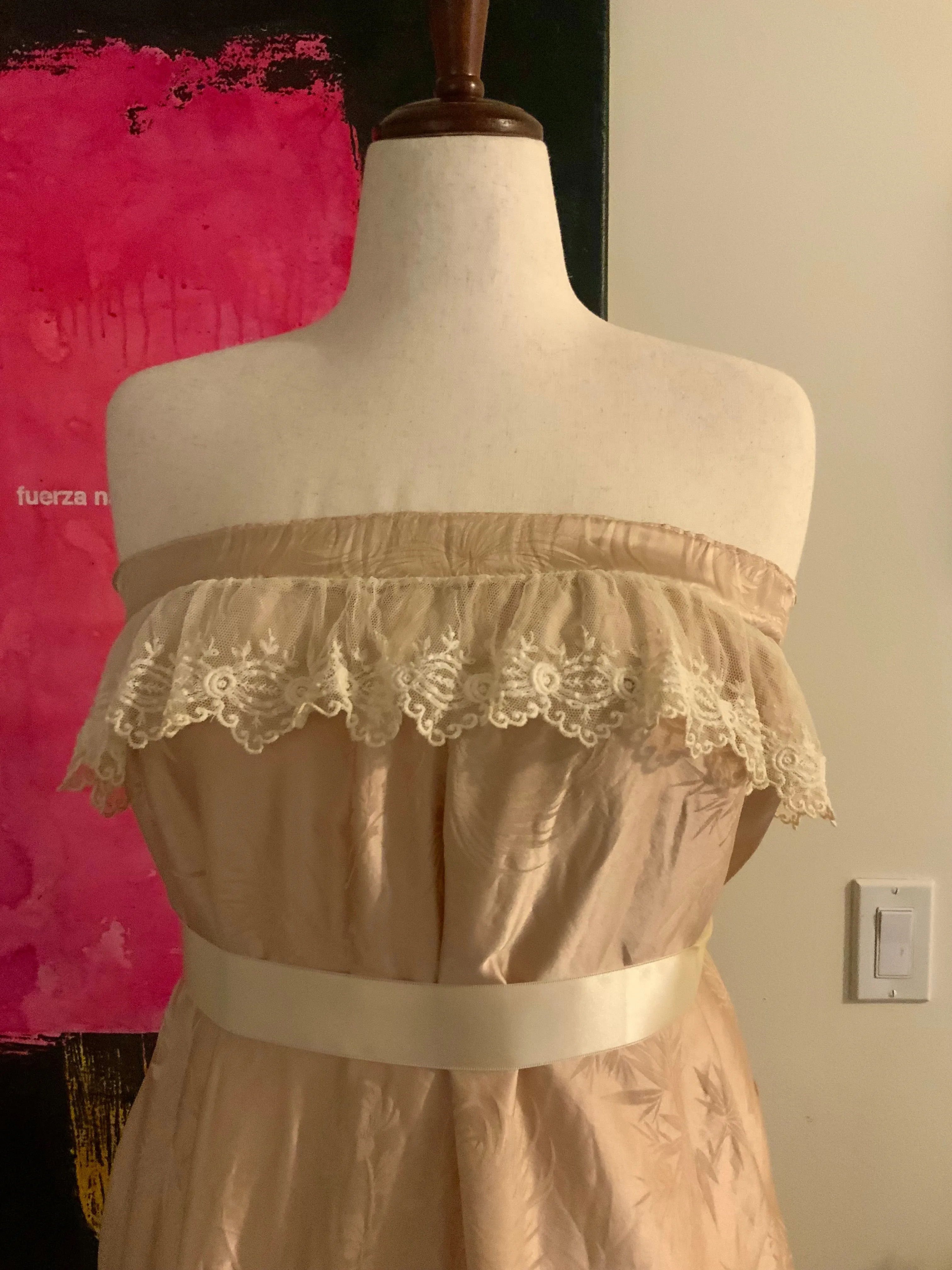 Satin Lace Skirt - 20s - 20W