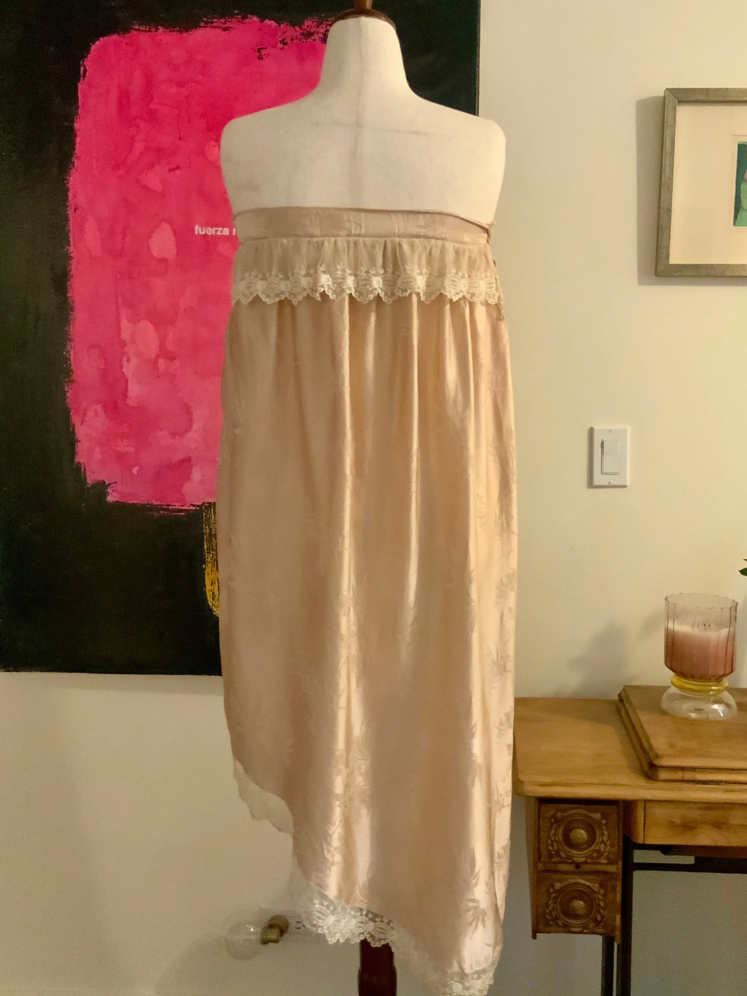 Satin Lace Skirt - 20s - 20W