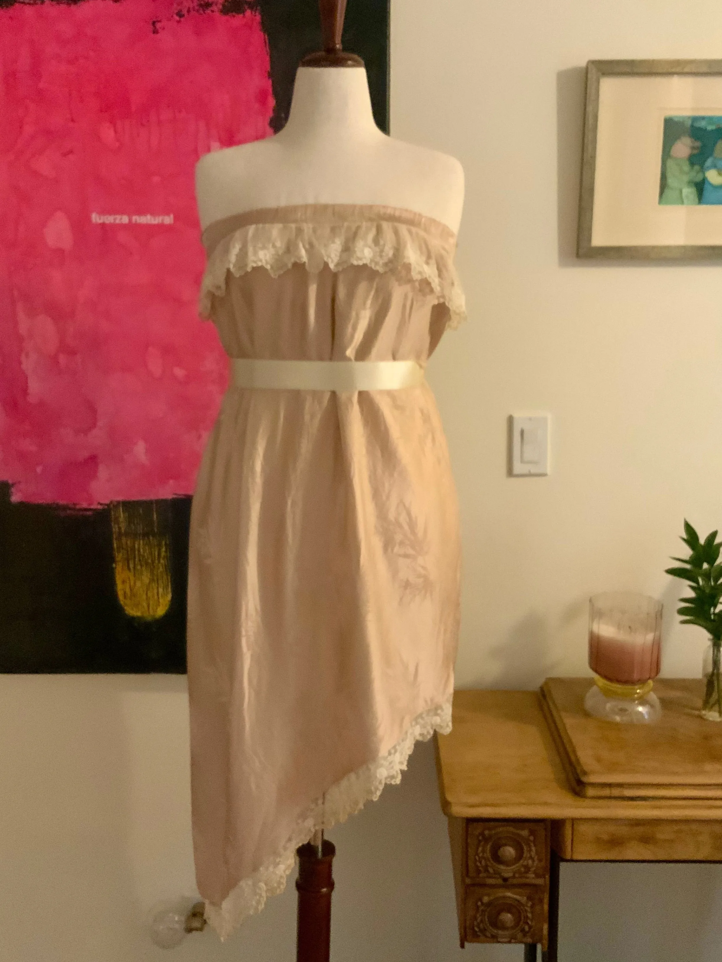 Satin Lace Skirt - 20s - 20W