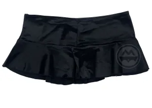 Satin Mini Skirt - Black