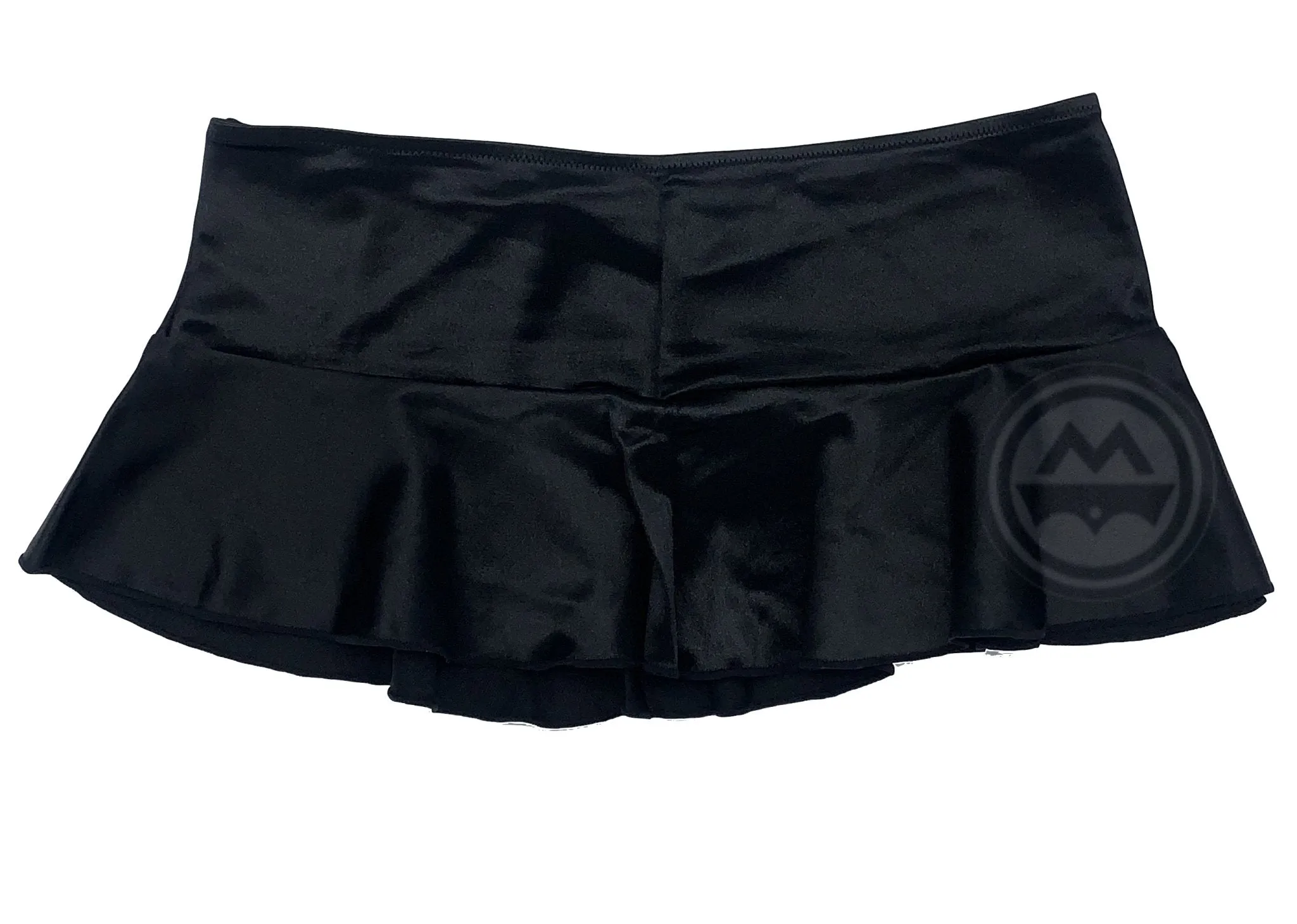 Satin Mini Skirt - Black