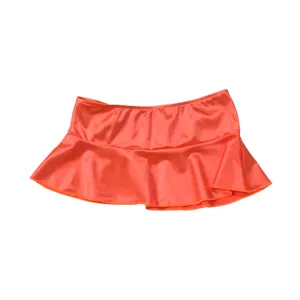 Satin Mini Skirt - Orange