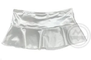 Satin Mini Skirt - White