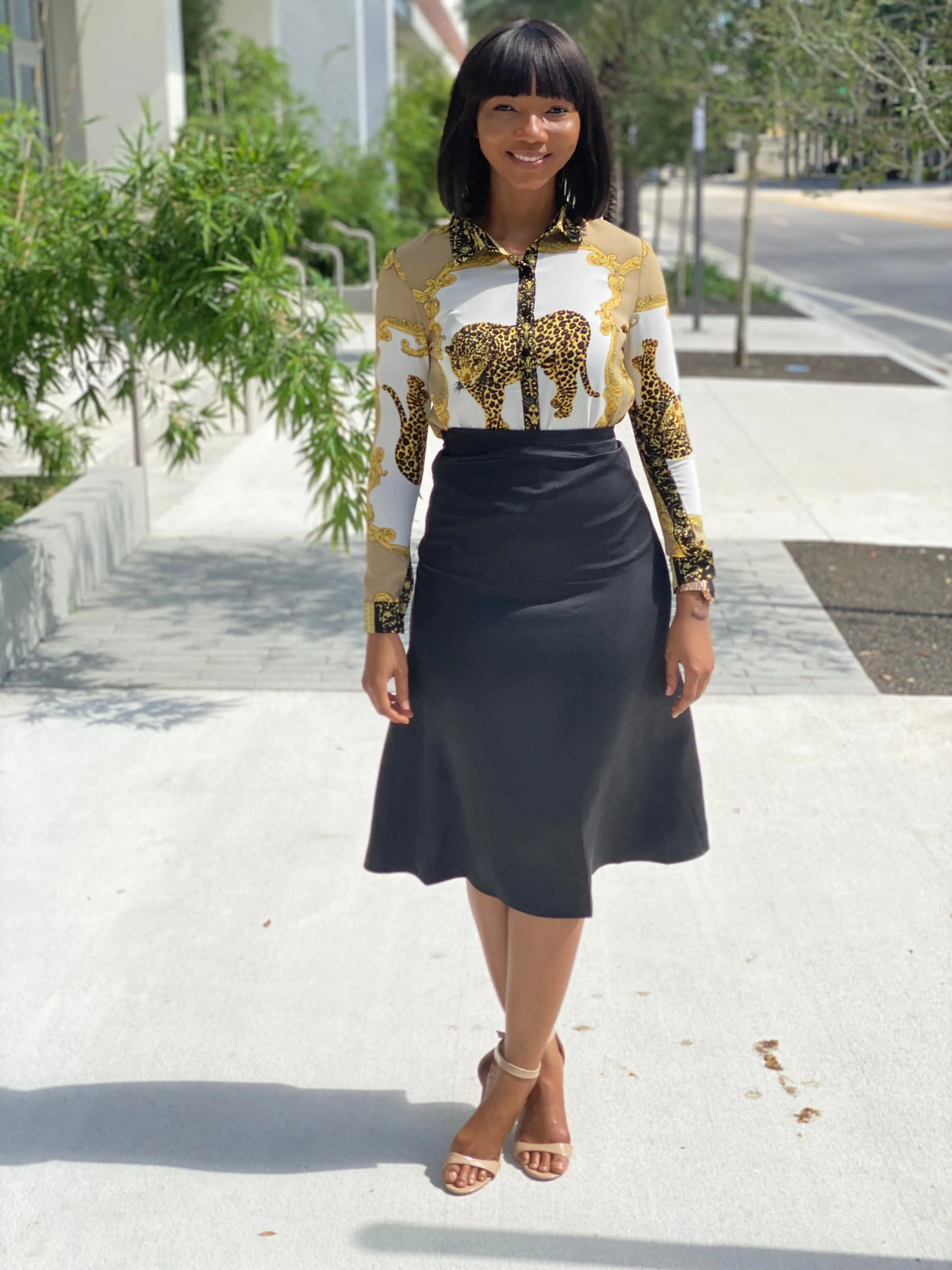 Satin skirt 2