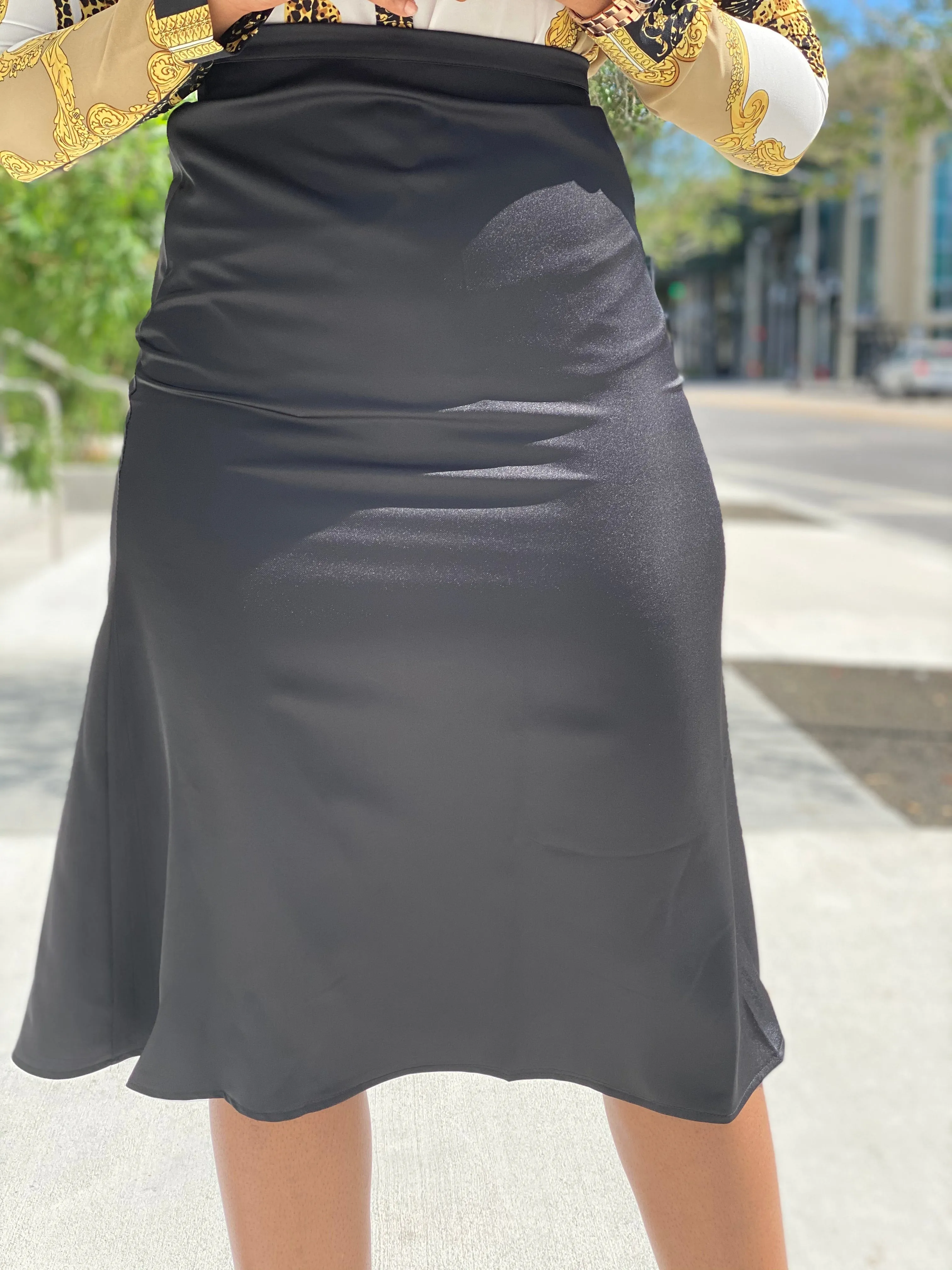 Satin skirt 2