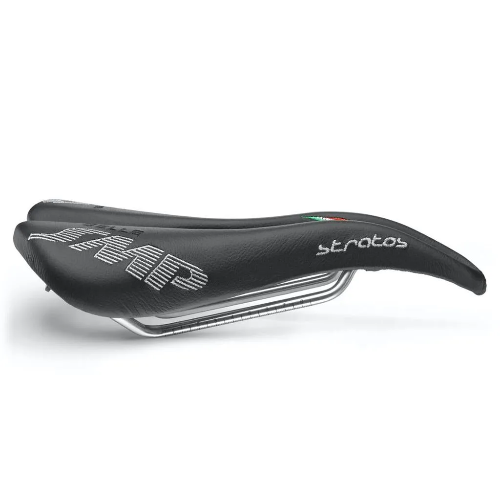 Selle SMP Stratos Saddle - CroMo Rails - Black