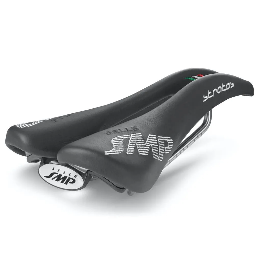 Selle SMP Stratos Saddle - CroMo Rails - Black
