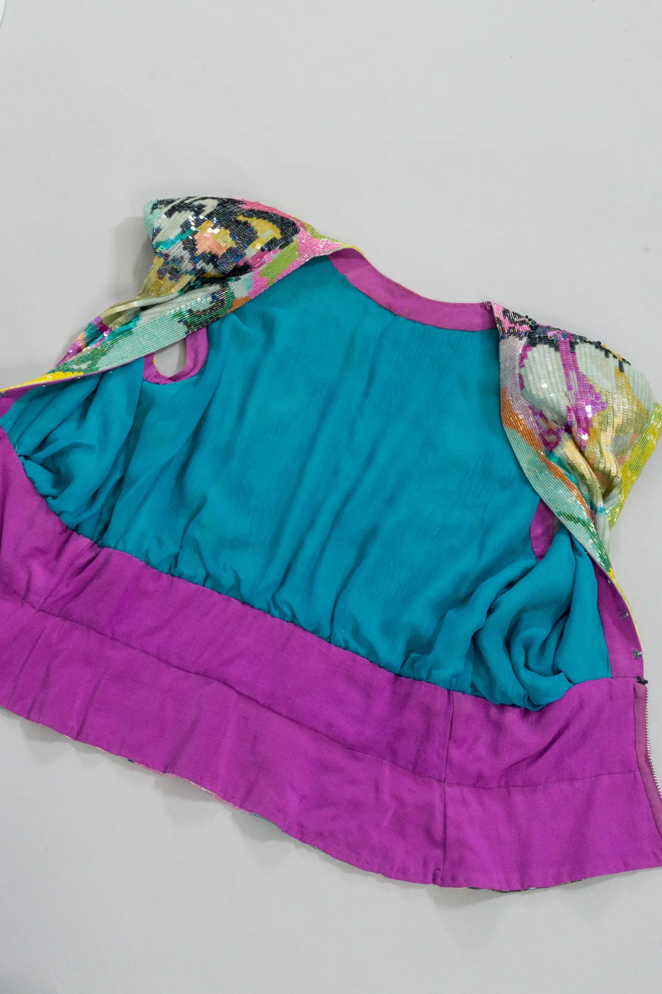 Sequin Blouson Top
