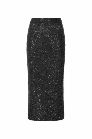 Sequin Cashmere Skirt