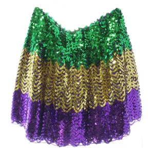 Sequin Flared Skirt