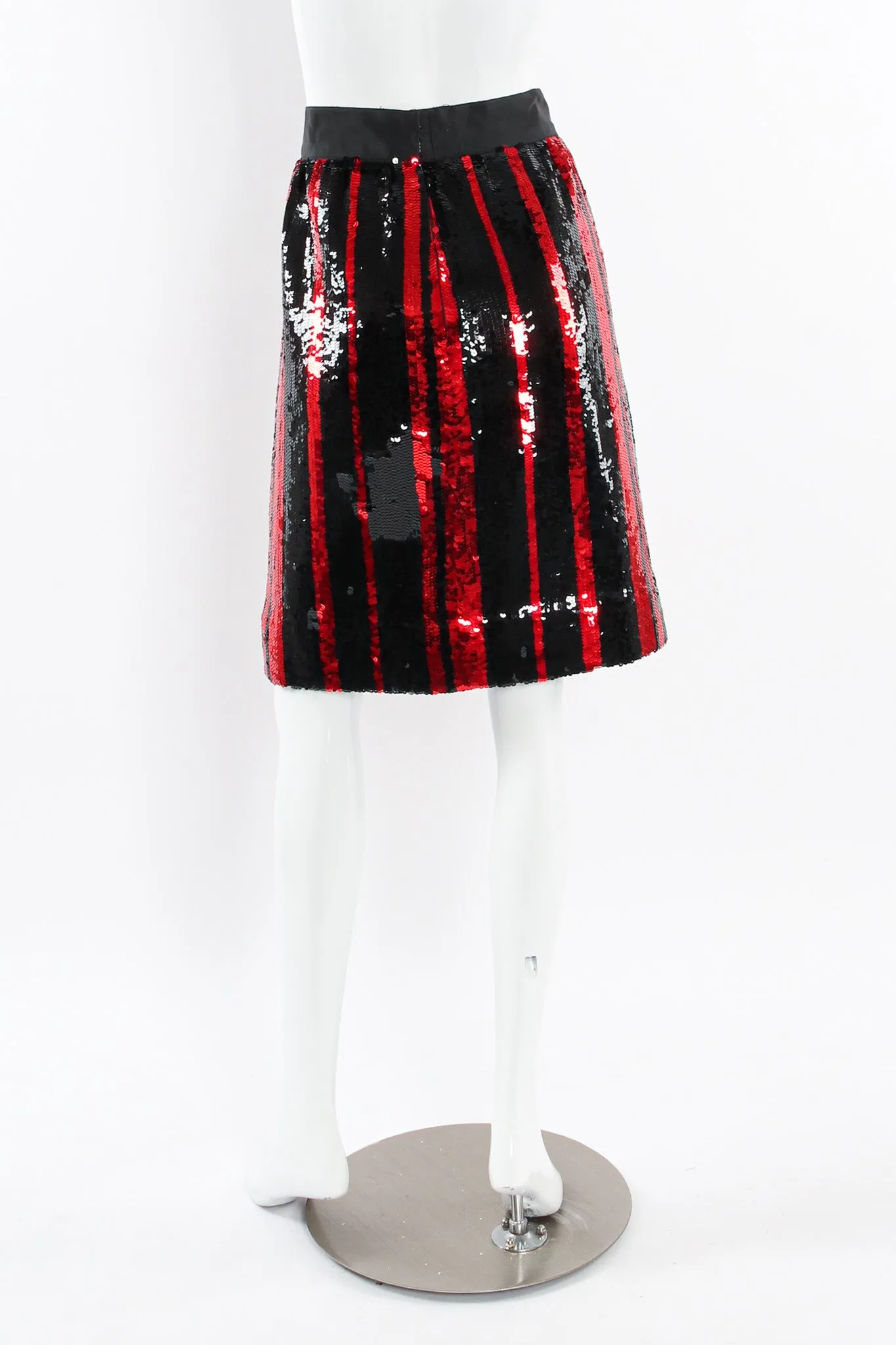 Sequin Stripe Jacket & Skirt Set