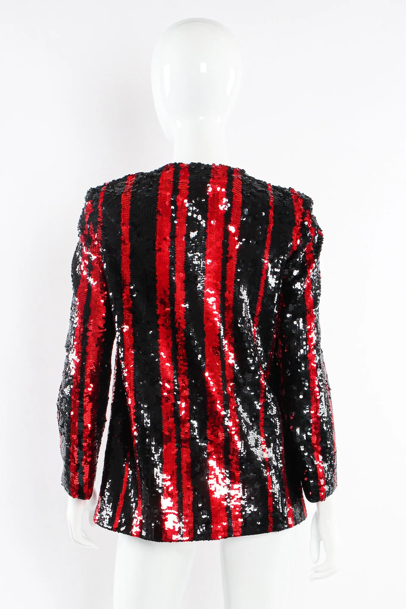 Sequin Stripe Jacket & Skirt Set
