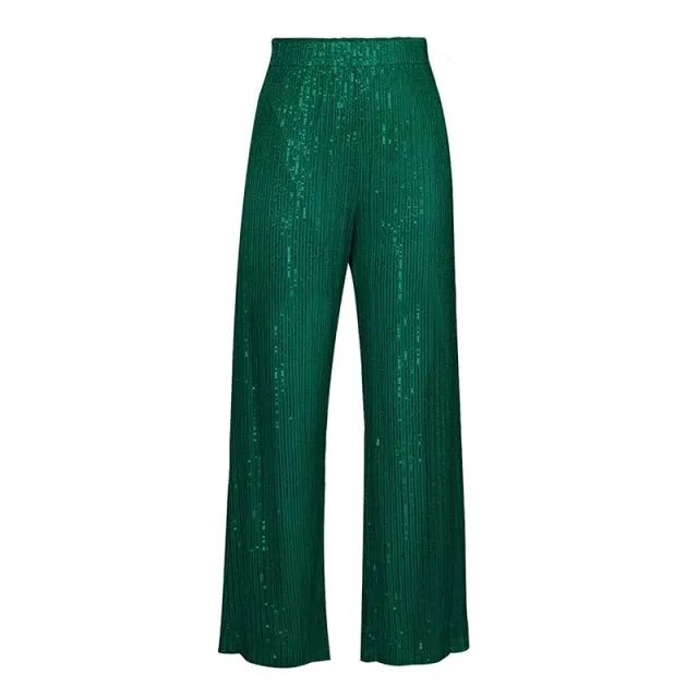 Sequin Three-Piece Pantsuit