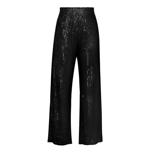 Sequin Three-Piece Pantsuit