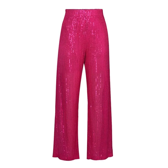 Sequin Three-Piece Pantsuit