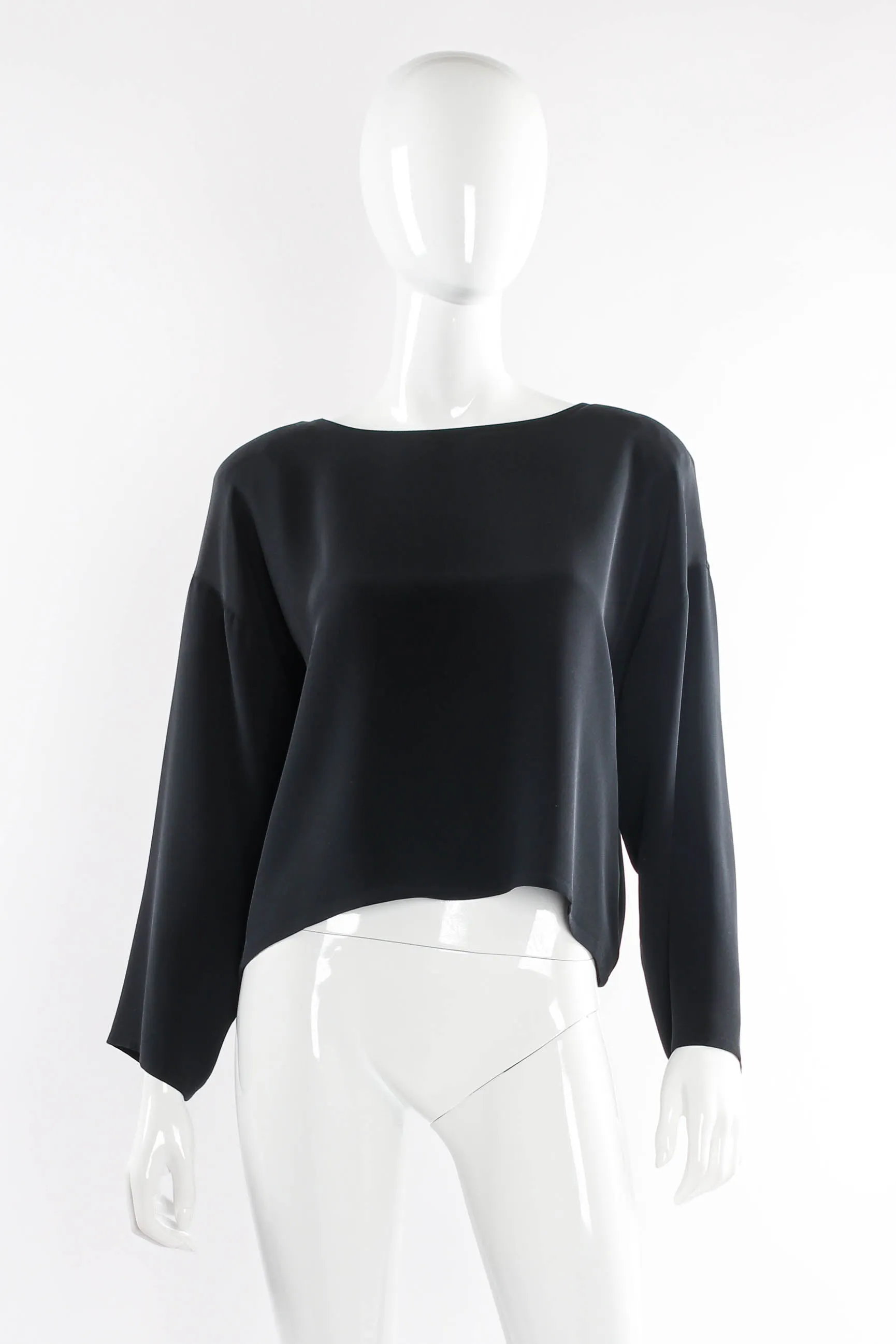 Sequined Heart Silk Top