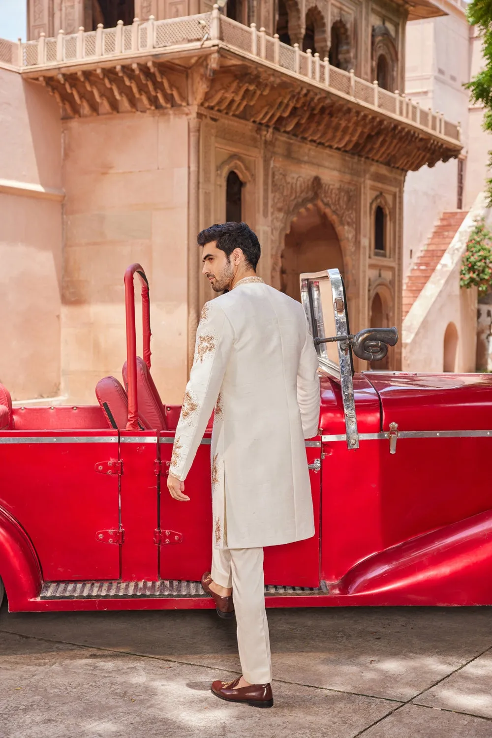 Shaheen Open Sherwani Set