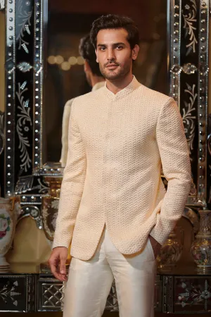 Shevron thread work bandhgala