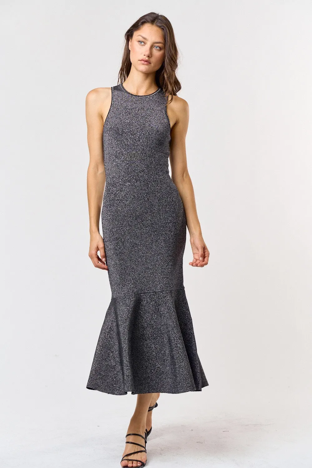 SHIMMER MIDI DRESS
