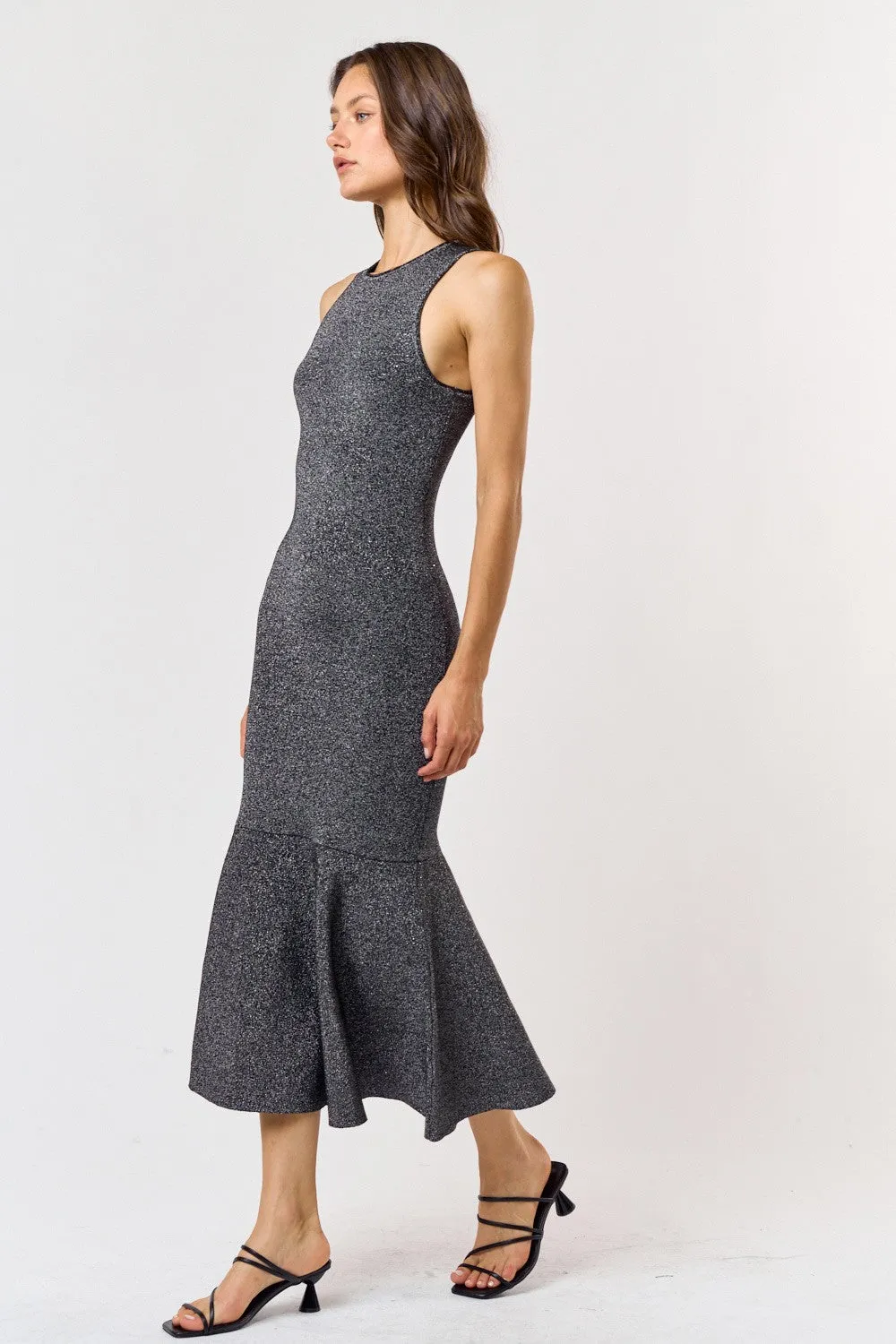 SHIMMER MIDI DRESS