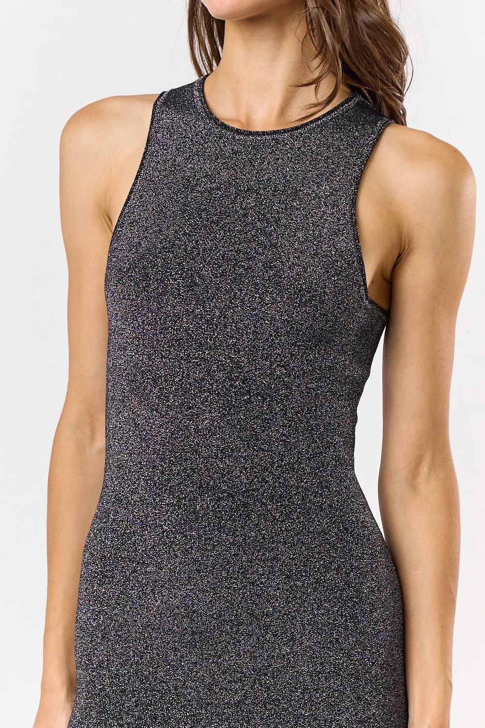 SHIMMER MIDI DRESS