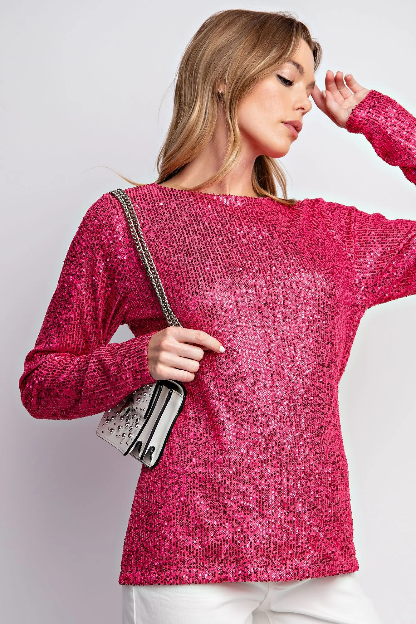 Shimmer   Shine Top Pink