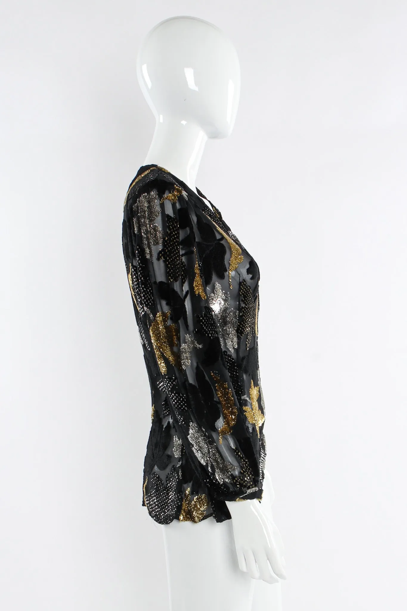 Silk Burnout Leaf Top
