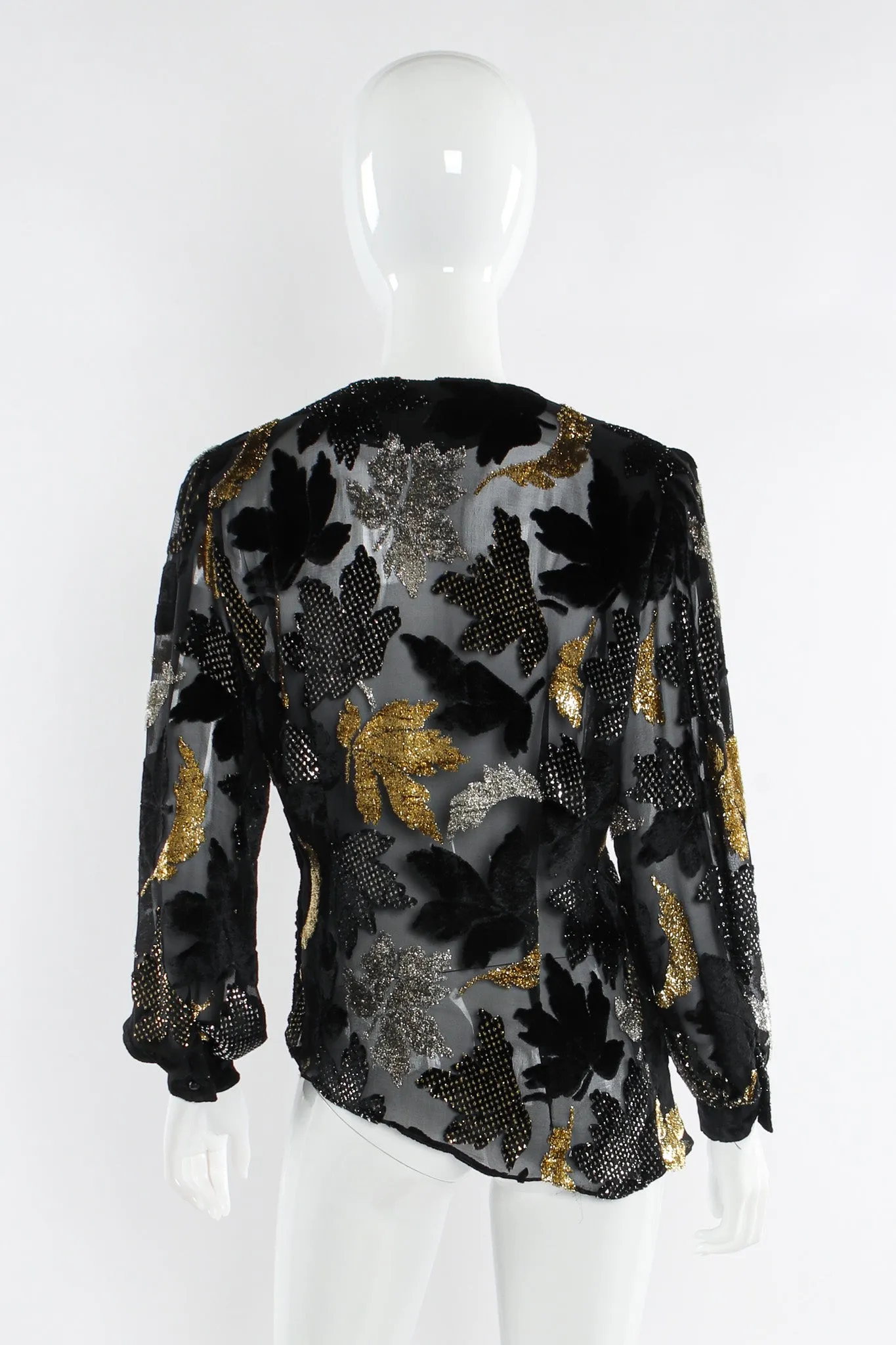Silk Burnout Leaf Top
