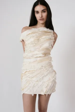 Silk Destruction Mini Dress