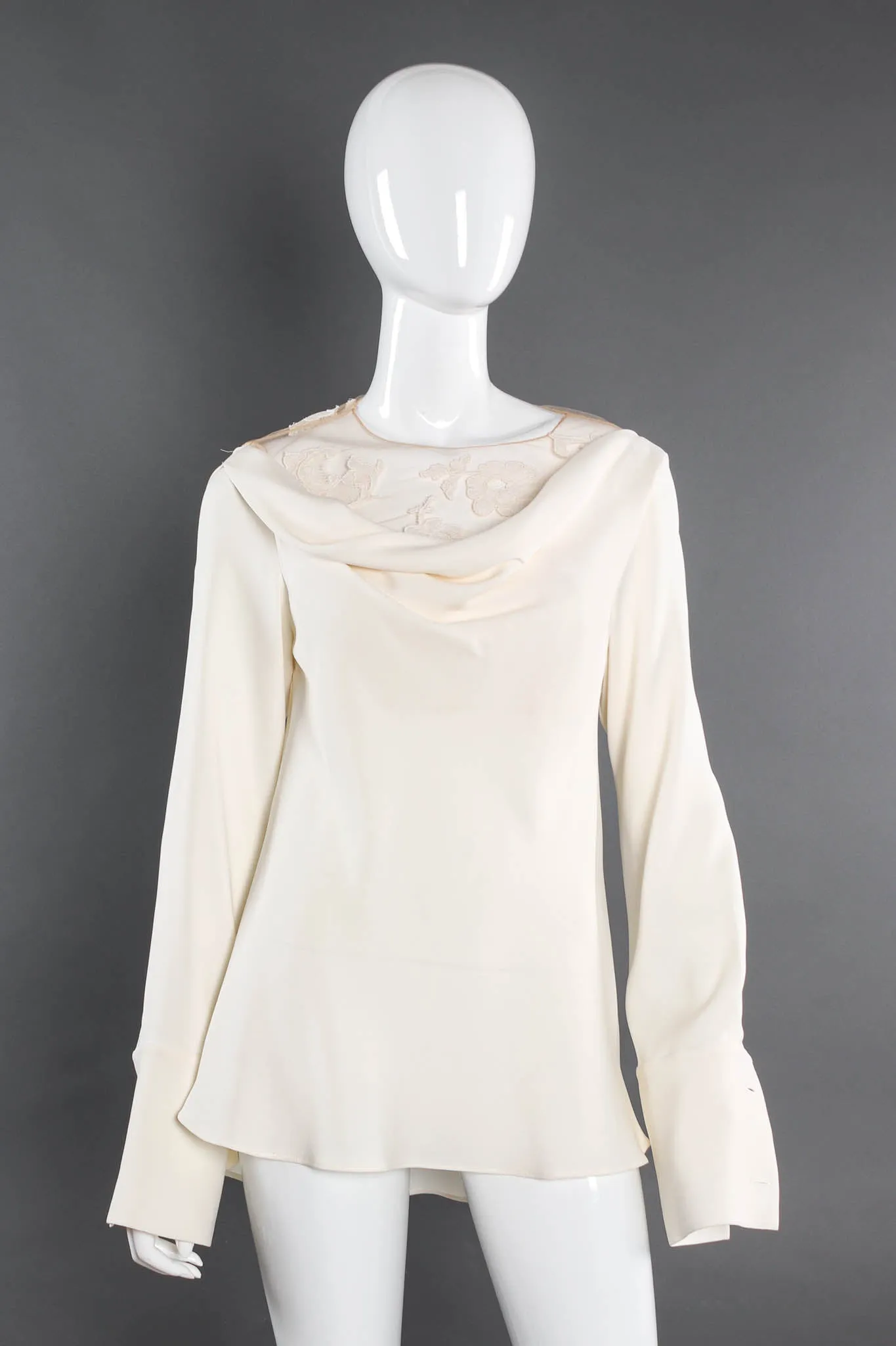 Silk Floral Off-Shoulder Top
