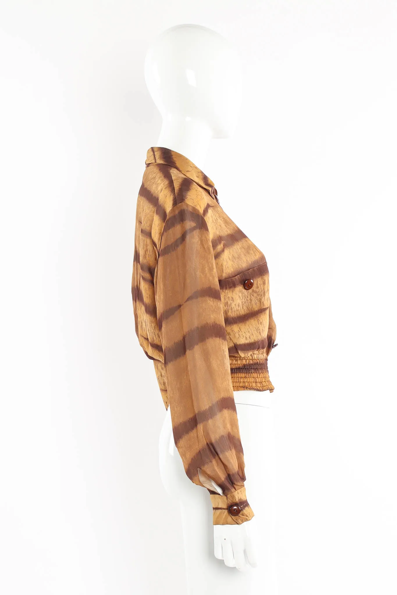 Silk Nyala Print Top & Skirt Set