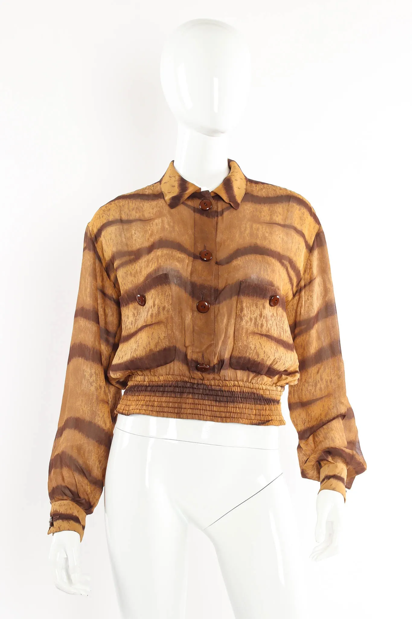 Silk Nyala Print Top & Skirt Set