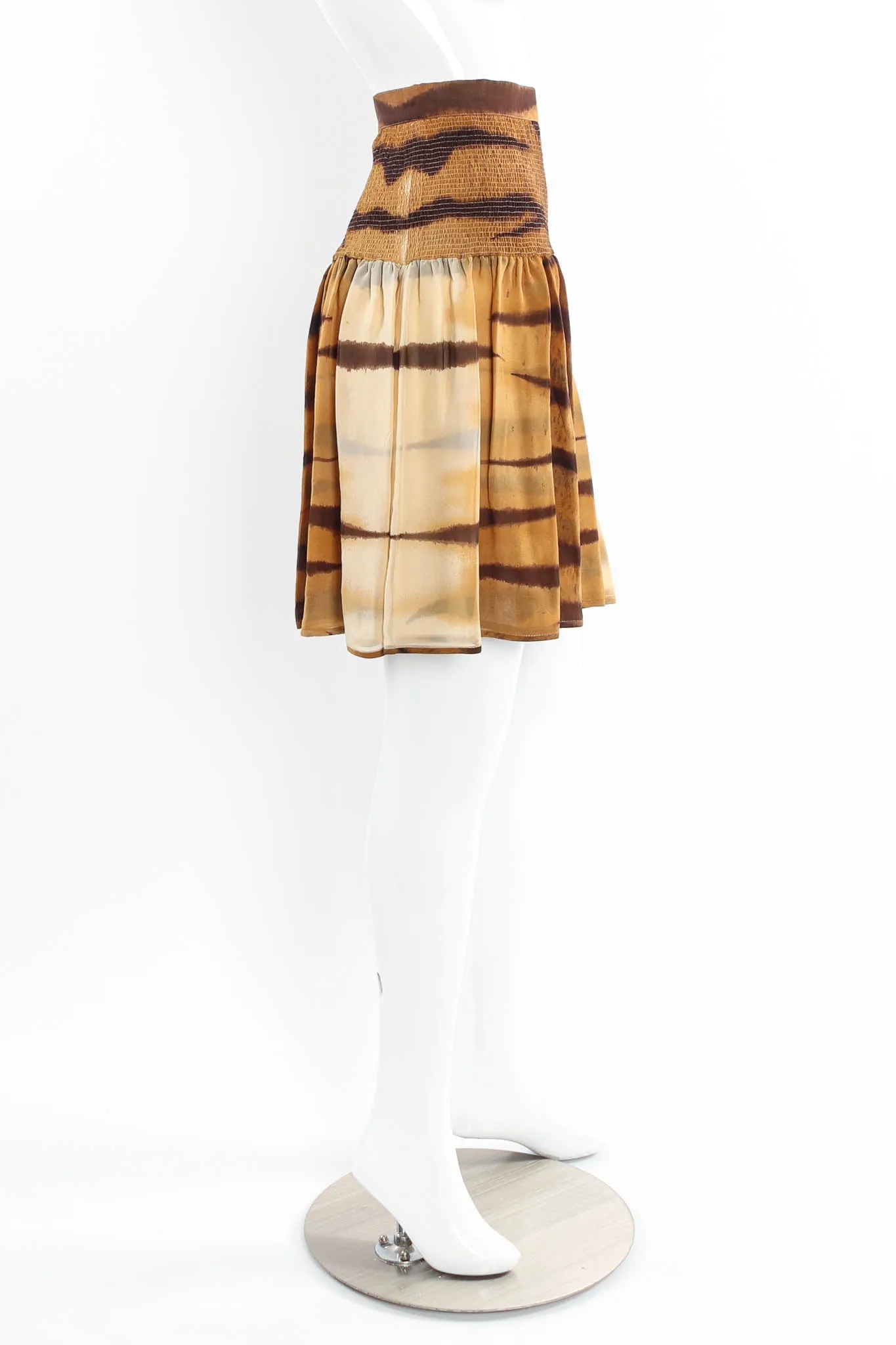 Silk Nyala Print Top & Skirt Set