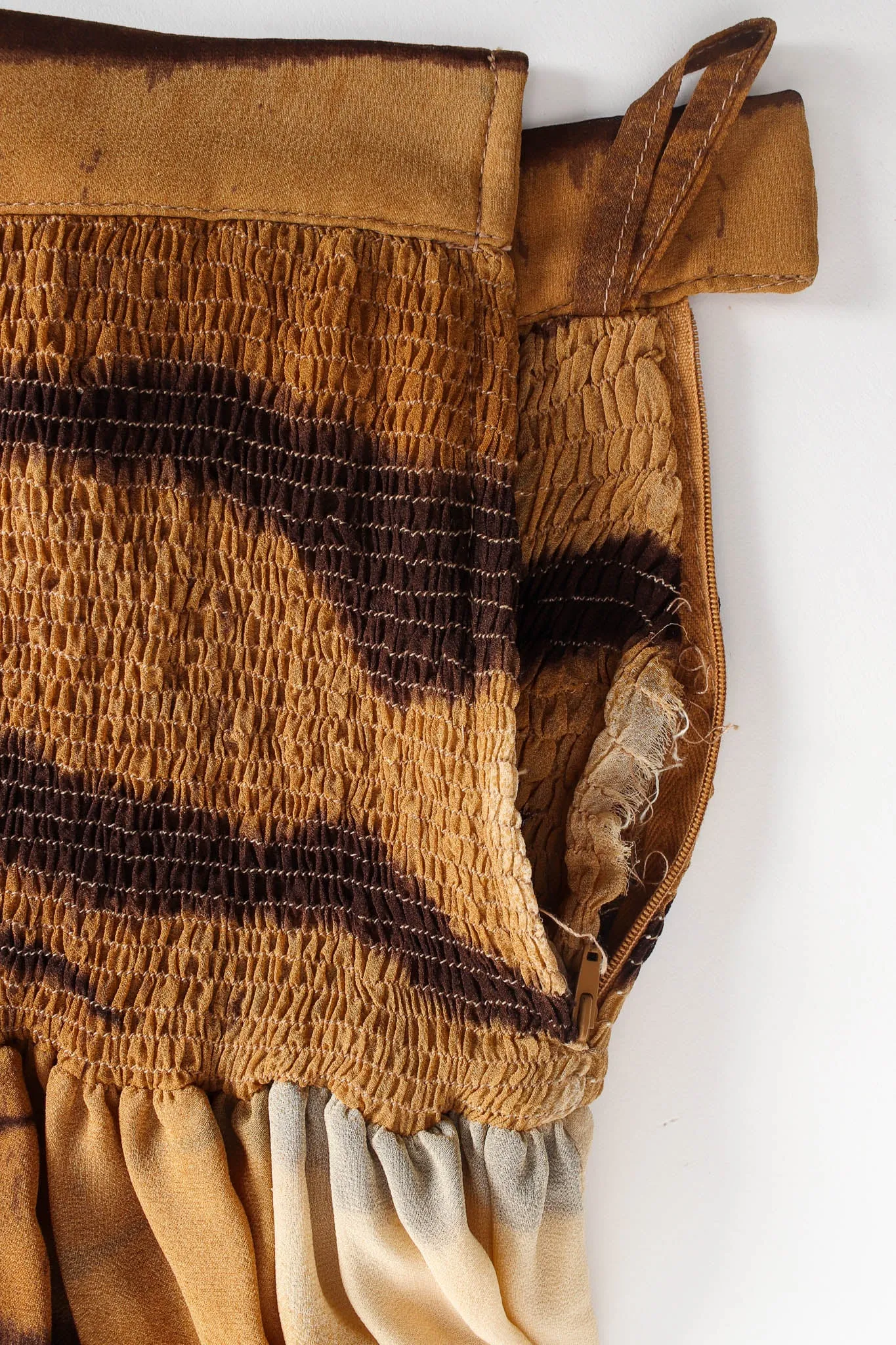 Silk Nyala Print Top & Skirt Set