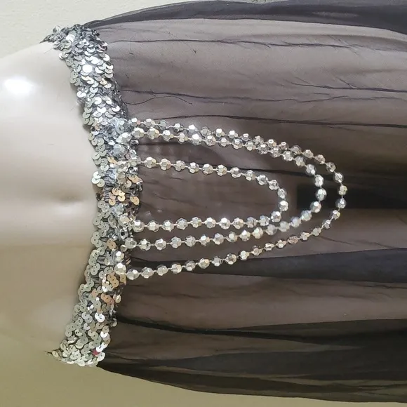 Silver belly dancer ligerie costume S/M