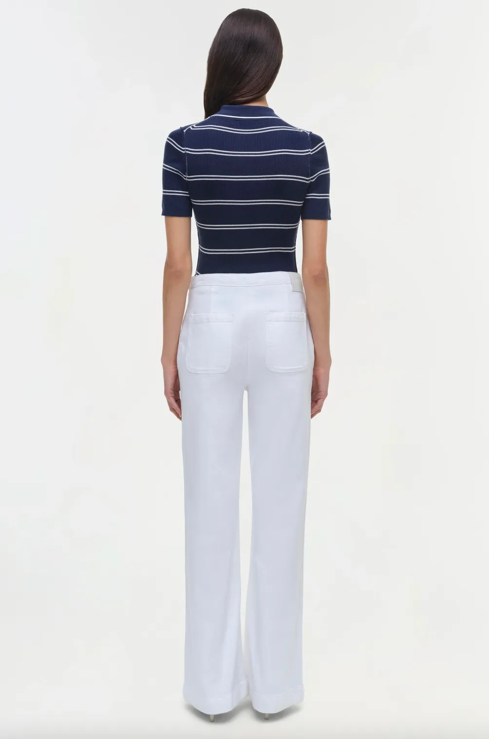 SIMKHAI - Matty Polo Top - Midnight Stripe