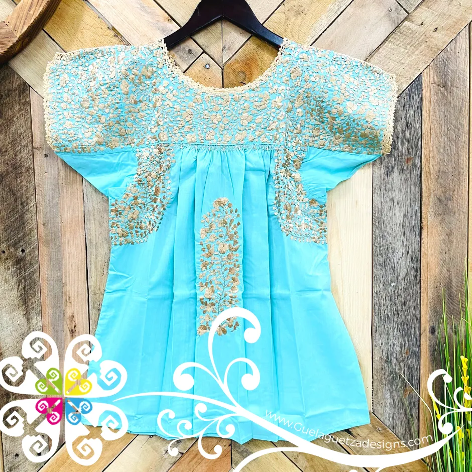 Small Solid Colors Blusa San Antonino Fina - Embroider Women Top