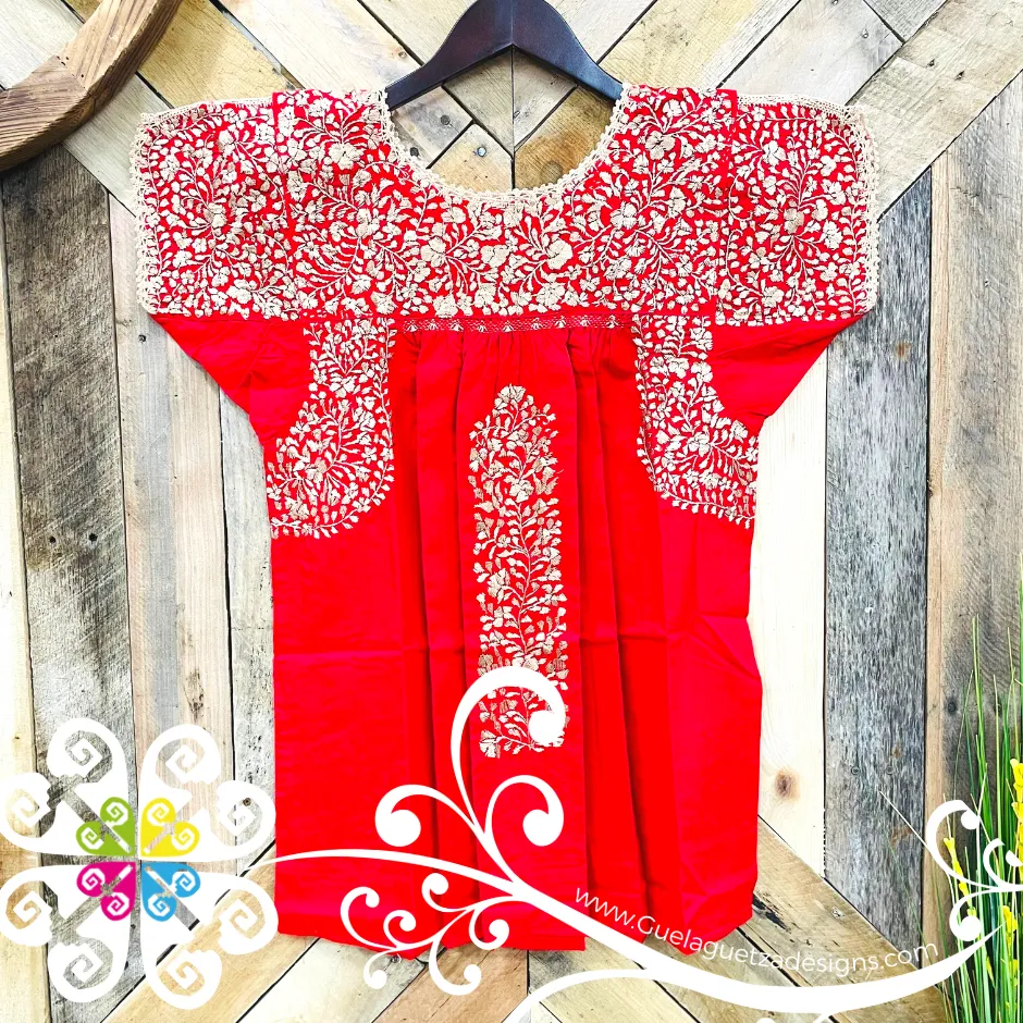 Small Solid Colors Blusa San Antonino Fina - Embroider Women Top