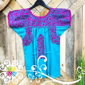 Small Solid Colors Blusa San Antonino Fina - Embroider Women Top